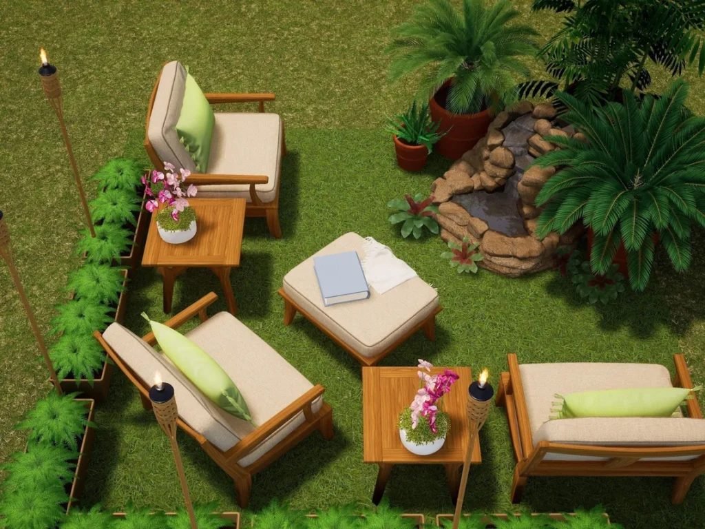 Completed 144 outdoor living space